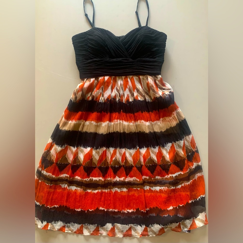 Donna Ricco Spaghetti Strap, Knee-Length Dress